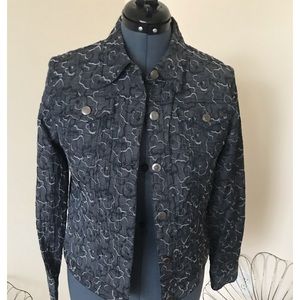 Ruby Rd. Black and Gray Jacket Size 12